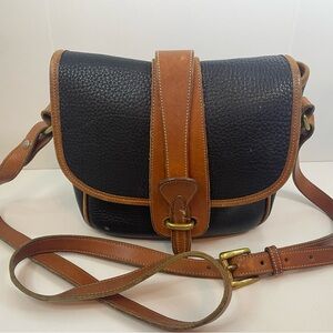 Dooney & Bourke Black and Tan Crossbody Bag